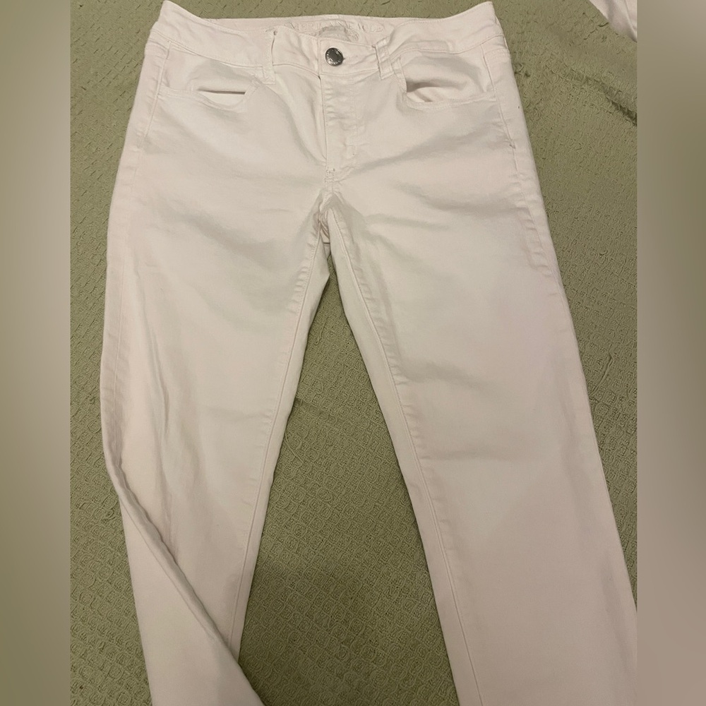 American Eagle Outfitters White Skinny Jeans